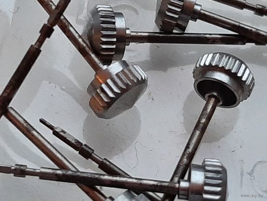 Новые Заводные Валы с Головкой к Карманным Часам Молния 3602 СССР с крышкой Глухарь, Жар Птица, др.