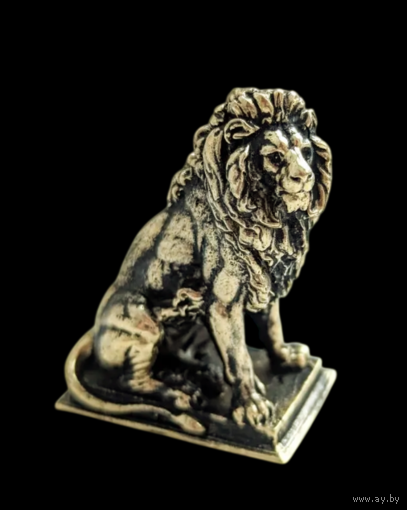 Статуэтка миниатюра Лев Бронза