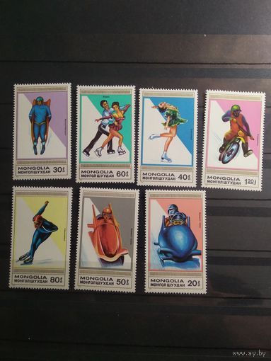 Монголия 1989 г. Спорт.