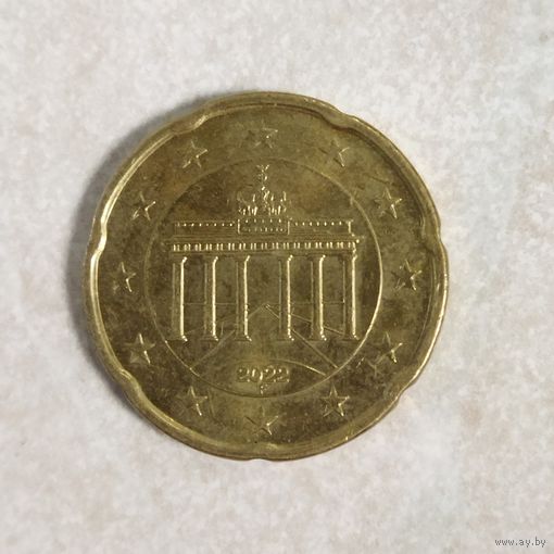 20 евроцентов 2022 Германия.
