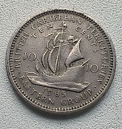 Восточные Карибы 10 центов, 1965  5-1-18