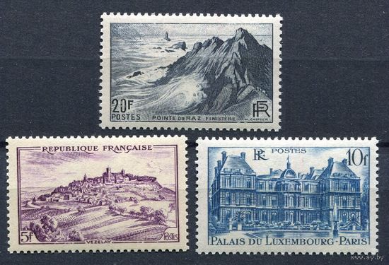 Франция 1946 ** Стандарт, Виды, часть серии 3 марки