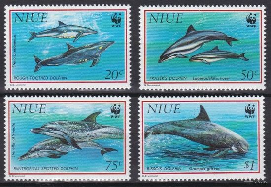 1993 Ниуэ 822-825 WWF / Морская фауна 16,00 евро