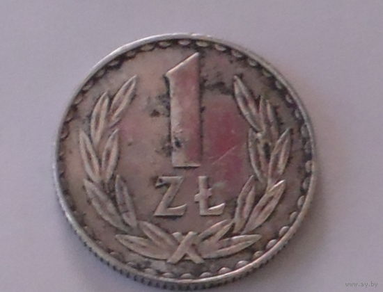 1 злотый 1977 года.
