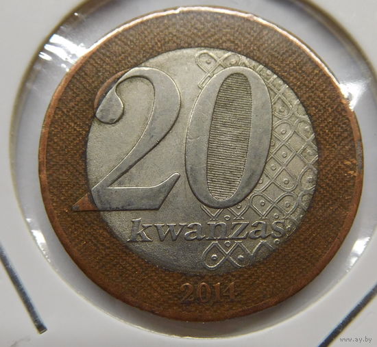 Ангола 20 кванз 2014 г