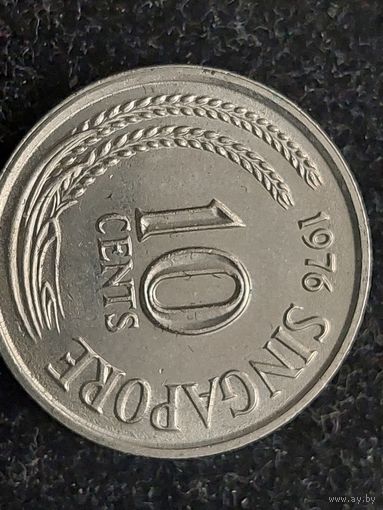 10 центов сингапур 1976