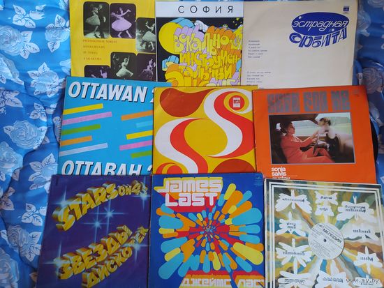 Набор грампластинок 70-80-х годов. 9 штук(2)