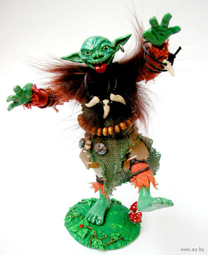 Гоблин, кукла, сувенир, подарок, новый год. Little folk.