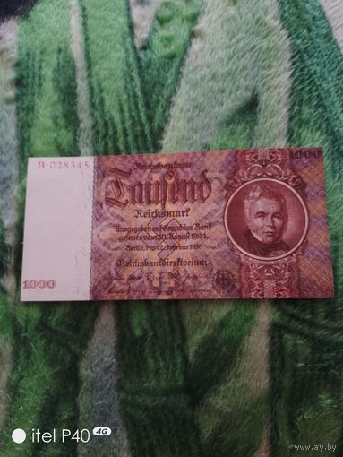 Копия 1000 марок Германия 1936 г.