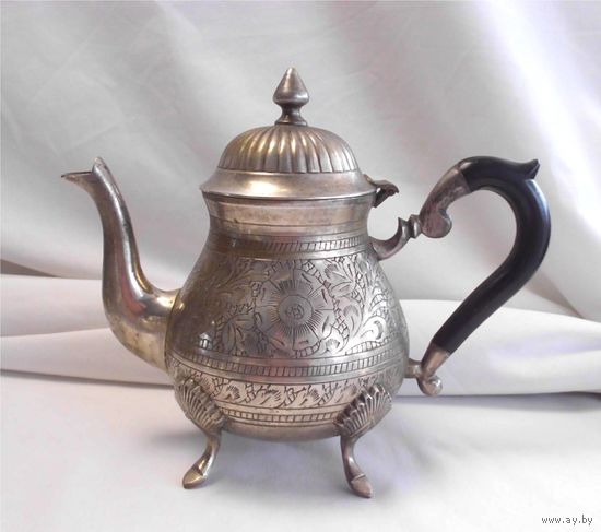 Кофейник 800 мл Чайник Латунь Серебрение Англия