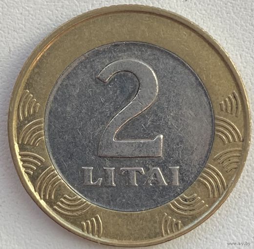 Литва 2 лита 2001 г.