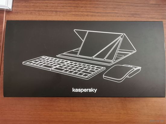 Уникальный комплект Kaspersky: клавиатура+мышь Delux KF10 MF10PRO. ЧЕХОЛ-ПОДСТАВКА!