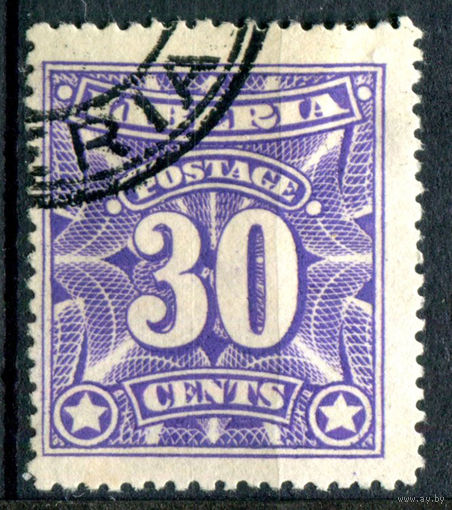 Либерия - 1906г. - 30 с - 1 марка - гашёная [Mi 100]. #4-W1-123-A-1