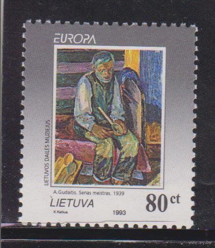 ЛИТВА 1993  Михель: 544 EUROPA. Европа Живопись **