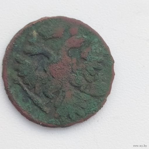 Монета медная, Денга РИ 1738г.в патине сохран, нечастая, на  4byn