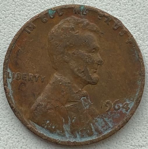 США 1 цент 1964 г.