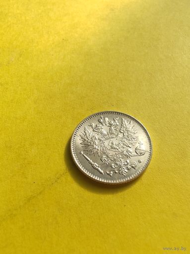 50 пенни 1917 года S. (Орел с тремя коронами) Для Финляндии, супер сохран. СМОТРИТЕ ДР. МОИ ЛОТЫ.. Большая распродажа!