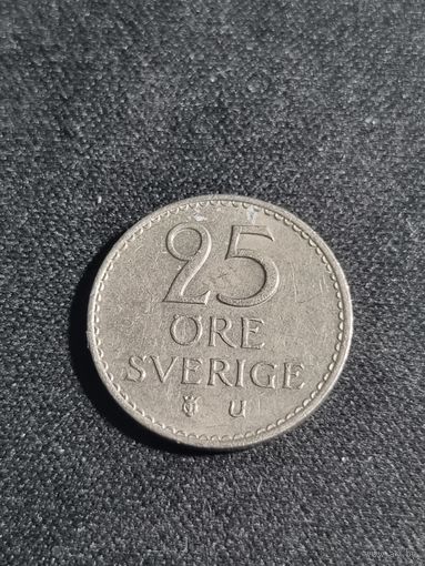 Швеция 25 эре 1973