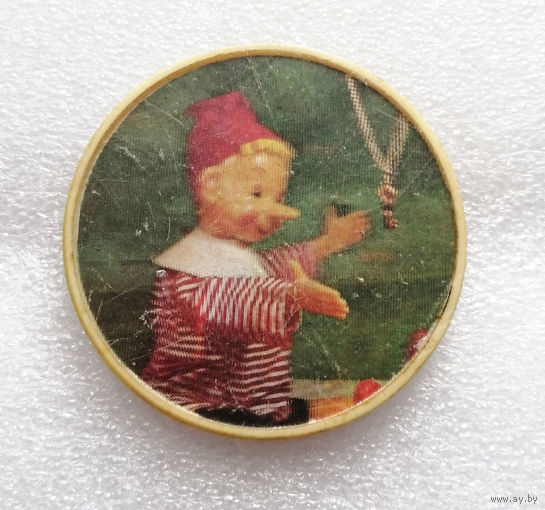 Буратино. Стереозначок. Детский Значок. Мультфильмы. Сказки #0695-UB04