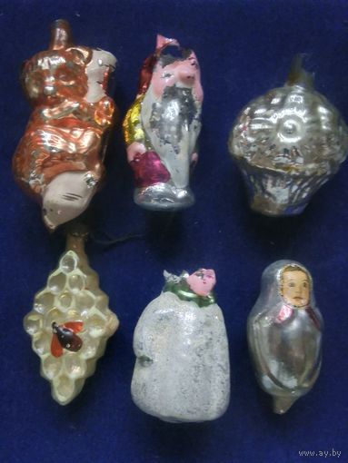 Лот ёлочных игрушек в реставрацию.