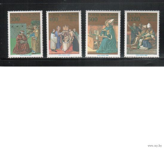 Ватикан-1987,(Мих.907-910) **   ,  Религия, Святой Августин(полная серия)