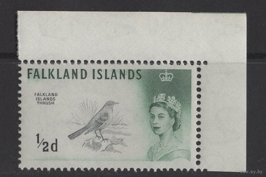 Фолкленды / Falkland Is 1966** 1/2d Птица (SG#227) угол