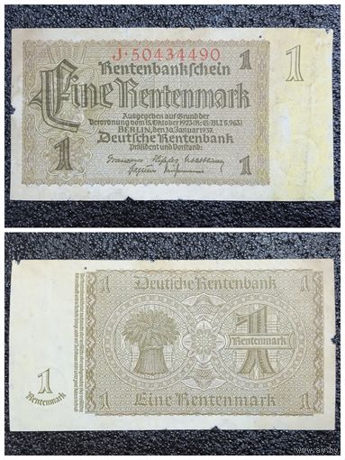 1 рентмарка Германия 1937 г.