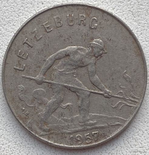 Люксембург 1 франк 1957 г. Цена за 1 шт.