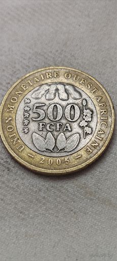 Западная Африка 500 франков 2005
