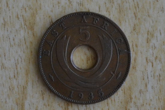 Восточная Африка 5 центов 1935 с 1 руб