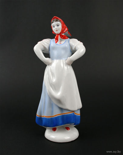 Статуэтка 'Плясунья', фарфор, ЛФЗ, CCCР, 1950-е г.