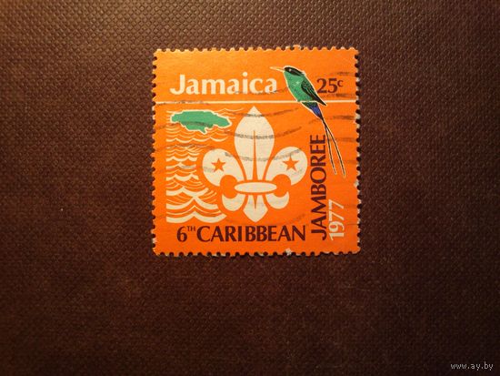 Ямайка 1977 г.Шестой Карибский слет скаутов, Ямайка.Эмблема скаута./07а/
