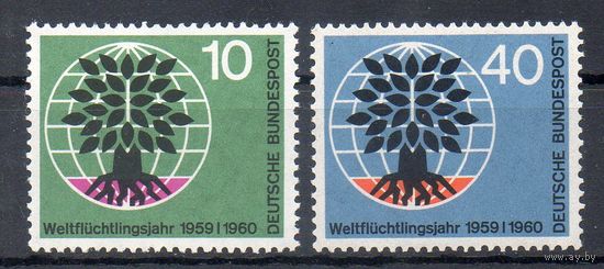 Всемирный год беженца Германия 1960 год серия из 2-х марок