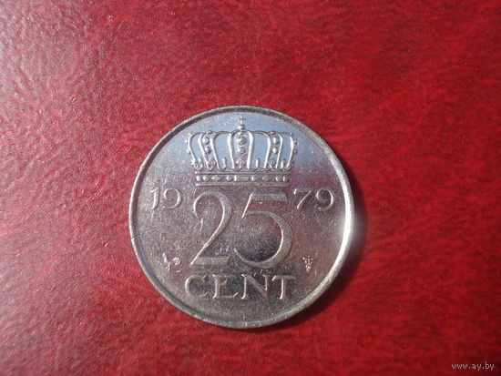 25 центов 1979 год Нидерланды