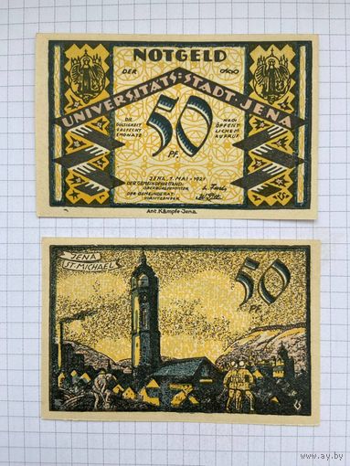 Нотгельд 50 пфеннигов Германия Йена-0501-2
