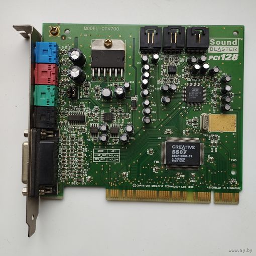 Ретро звуковая карта Creative CT4700 Sound Blaster PCI 128.