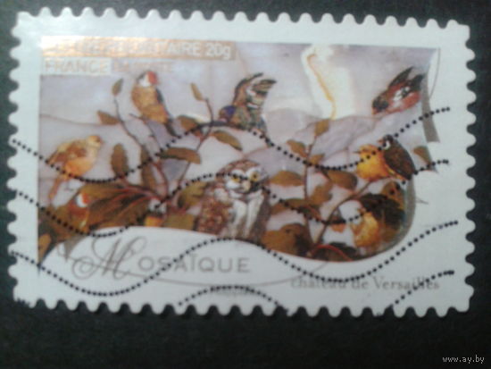 Франция 2009 птицы, мозаика 18 века