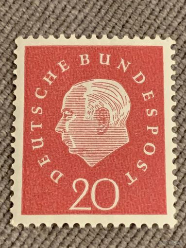 ФРГ 1959. Бундспрезидент Теодор Хойс