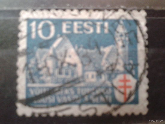 Эстония 1933 в фонд борьбы с туберкулезом Михель-10,0 евро гаш.