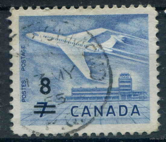 Канада - 1964г. - авиация, порт Оттавы - 1 марка - полная серия, гашёная [Mi 375]. #3-WB-66-KS-1
