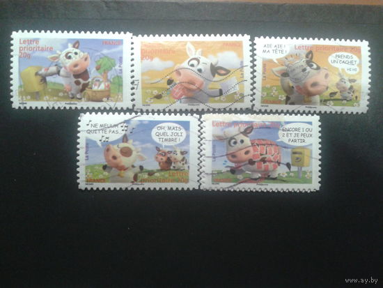Франция 2007 комиксы полная серия Mi-7,0 евро гаш.