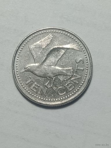 Барбадос 10 центов 2003 года .