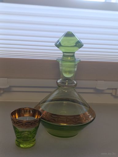 Зелёное стекло.СССР.