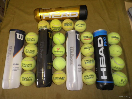 Мячи для большого тенниса ROLAND GARROS.WILSON и др.20 шт.С рубля.