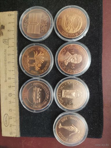 Настольные медали Швеция