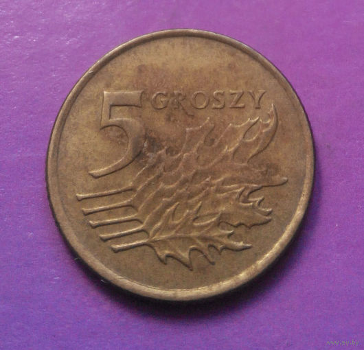 5 грошей 1991 Польша #06