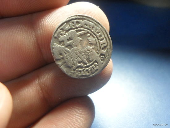Полугрош Александр Ягеллончик (1492-1506) Вильно. aв,рв ренессансная легенда ITVANIE нечастая