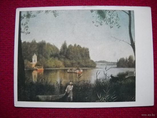 Вид озера Молдино в Островках. Сорока. 1964 г. Чистая.