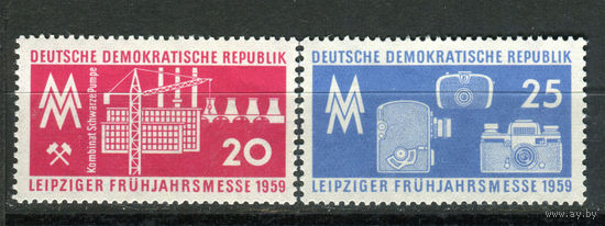 ГДР - 1959г. - Весенняя ярмарка в Лейпциге - полная серия, MNH [Mi 678-679] - 2 марки