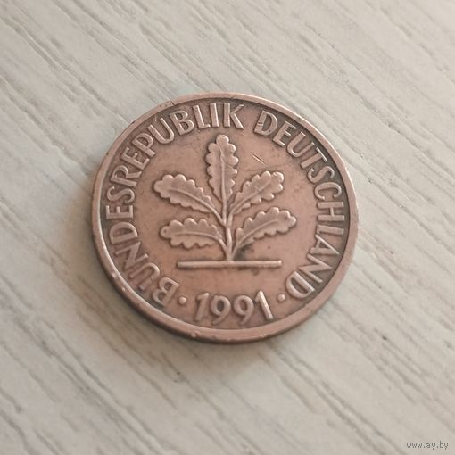 ФРГ 2 пфеннига 1991г. F